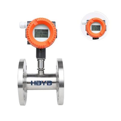 China RS485 Communication Turbine Flow Meter ANSI Standard Low Flow Vegetable Oil HBYB Turbine Flow Meter Turbine Flow Meter for sale