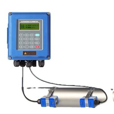 China Low Carbon Steel 220VAC-24-20mA RS485 China Supplier Ultrasonic Ultrasonic Wall Mount Flow Meter Water Flow Meter Price for sale