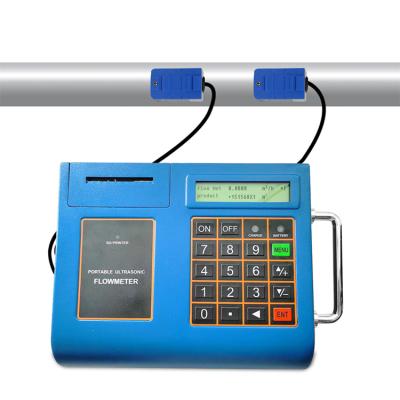 China High quality portable carbon steel flange-on ultrasonic flow meter sensor water flow meter rs232 price for sale