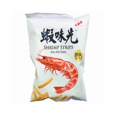 China Instant HSIA WEI 60g HSIEN-original TAIWAN bagged cookise snack shrimp strips shrimp cookies for sale