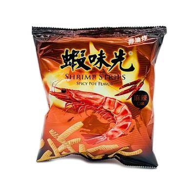 China Instant Pot 60g/pack Taiwan Cookis Delicious Spicy Flavor With Shrimp Strips Shrimp Cookies for sale