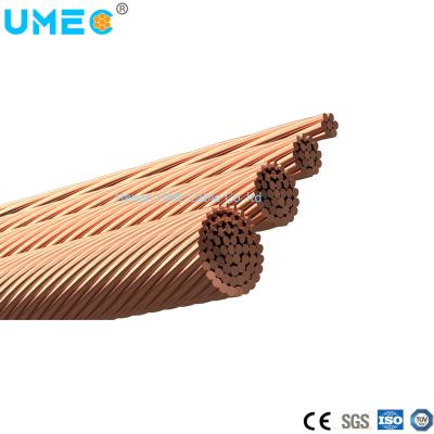 China Stranded Conductor Type Earth Ground Wire Cable 35mm2 50mm2 70mm2 Bare Copper Conductor for sale