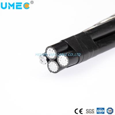 China Overhead Aluminum Conductor LV ABC Cable XLPE/PE/PVC Insulated Quadruplex Service Drop Cable 4X70mm2 50mm2 for sale