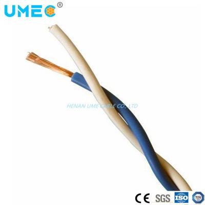 China Twisted Wire Braided Cable Textile Wire 2X0.75 2X1.0 2X1.5mm2 Rvs Wire IEC60227 Standard for sale