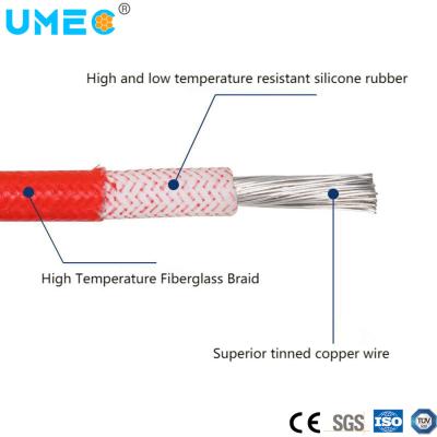 China Round Wire Silicone Rubber Insulation Heat Resistant Electric Cable for HVAC Systems for sale