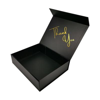 China Recycled Luxury Black Magnetic Foldable Materials Custom Cardboard Folding Packaging Boxes Shoe Box For Shoes With Logo for sale