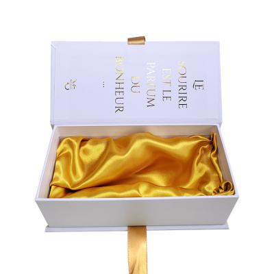 China Recycled Materials Factory Price High Quality Luxury Custom Printing Empty Perfume Bottle Paper Box Packaging Perfume Gift Box With Satin Insert for sale