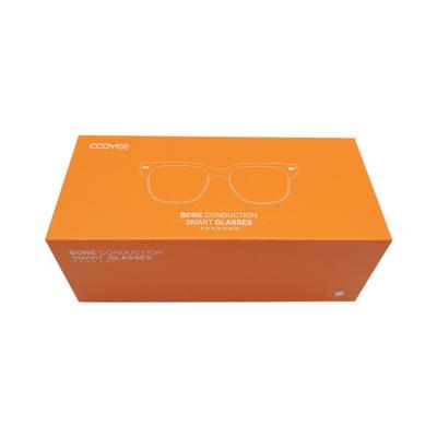 China Custom Leather Case Packaging Box 2023 Recyclable New Arrivals Logo Sunglasses Package Box PU Glass With Paper Box PU Bag for sale