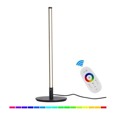 China Corlorful RGB Modern Table Lamp Decor Bedroom Table Lamp Luxury Modern Home Office Desk With Remote Control for sale