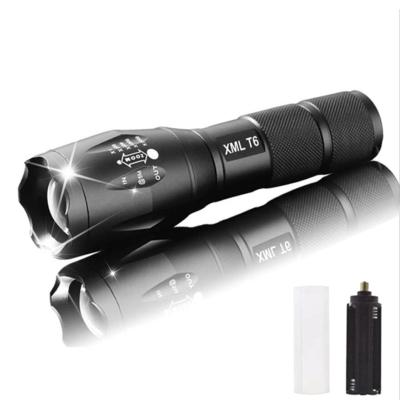 China Aluminum Waterproof High Power T6 Zoomable Flash Light Rechargeable Emergency Emergency Led Flashlights Tactical Torches For Sale for sale