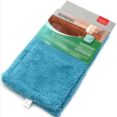 China Sustainable Coral Velvet Mop Replacement Refill Head Flat Mop Replace Cloth Head Floor Cleaning For Wet Dry Dust Mop for sale