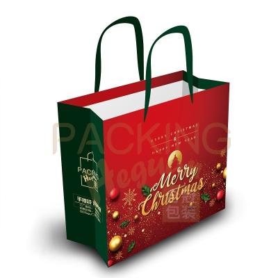 China Recyclable Best Sale Stylish Gift Art Paper Bag for Birthday Chrismas Party Favors Grocery Retail Shopping Business Goody Craft Gift Bags for sale