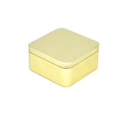 China Other Design Customized Mini Square Tea Cart Tin Box Metal Packaging Container OEM CMYK Printing Tin Box For Tea Coffee Candy Gift for sale