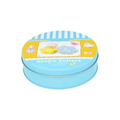 China Other Wholesales Round Shape Tinplate Packaging Candy Cookie Tins Metal Tin Boxes for sale