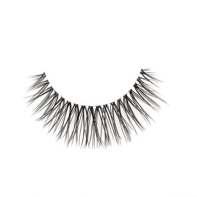 China 2022 Natural Long New Strip Natural False 3D Mink Eyelash Super Thin Strip Lashes Invisible Strip Slik Lashes Lashes OEM ODM Available for sale