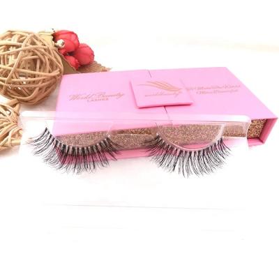 China Worldbeauty 3d strip lash hair false eyelashes natural invisible hair lashes wholesale for sale