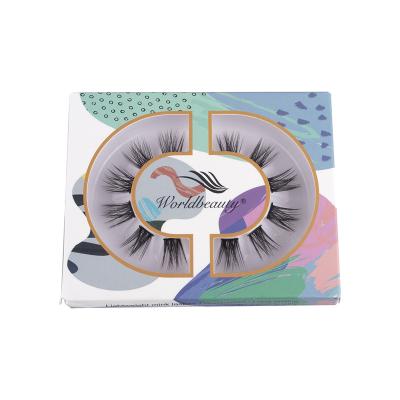 China Worldbeauty Natural Wholesale 10 Days Eyelash Extension Cruelty Free Tapered Segmented Lashes Different Customize Packaging for sale