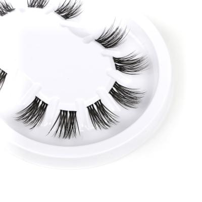 China New Faux Eyelash Extension 2021 Glow Precut Mink Knot Free Eyelashes Segment Lashes for sale