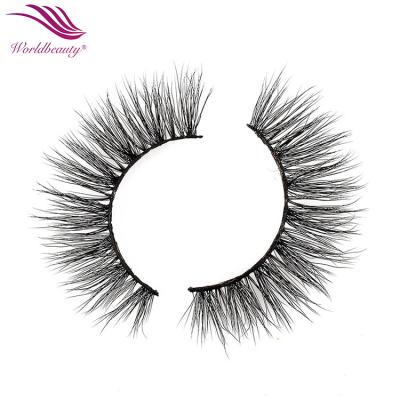 China Daliy Makeup Worldbeauty OEM ODM High Quality Silk Eyelashes Private Label Create Your Own Brand 3d False Mink Eyelashes for sale