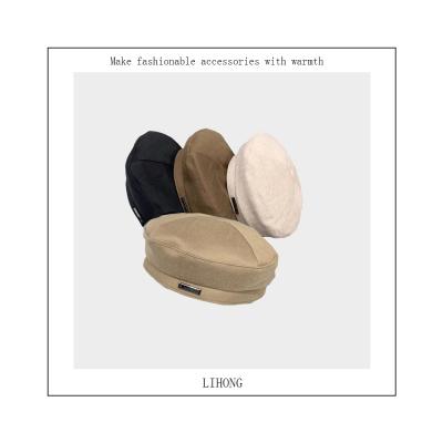 China Fashion Fashion Ladies Hat With Metal Buckle Women's Beanie Beret Women's Hats for sale