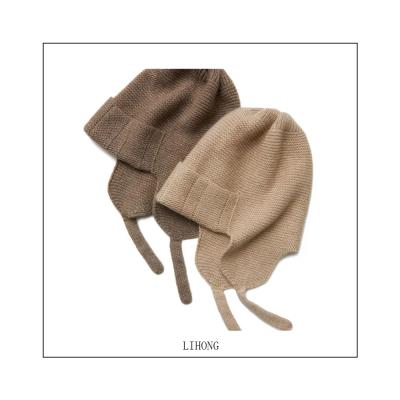 China Factory wholesale warm soft unisex hats waterproof knitted 100% bare cashmere hat beanies for sale