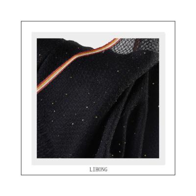 China Wool Customized Ladies Scarf Shawl High Quality Cashmere Wool With Sequins Scarf Warm Shawl for sale