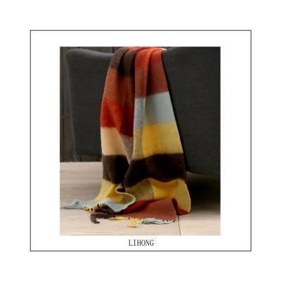 China Custom Warm Factory Autumn And Winter Scarf Rainbow Color Scarf Shawl for sale