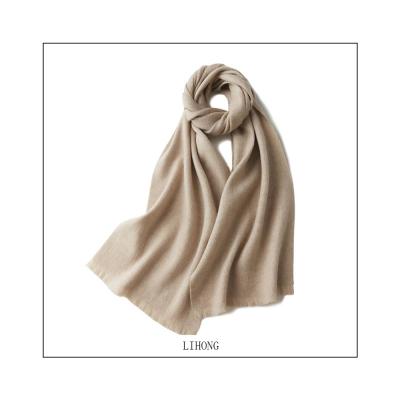 China Autumn Winter Candy Color Tassel Solid Color Soft Smooth Feeling Warm Wool Scarf Decorative Scarf for sale