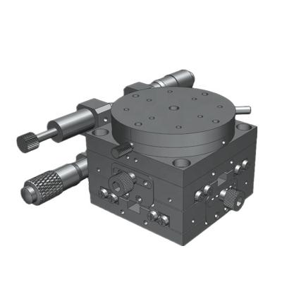 China Aluminum Optical Micrometer Table Alignment Table 60*60 Mm X/Y Axis Rotary Translatioin Stage for sale