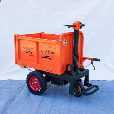 China Easy Mobile Hot Sale Electric Construction Dump Truck Manual Dump Cart for sale