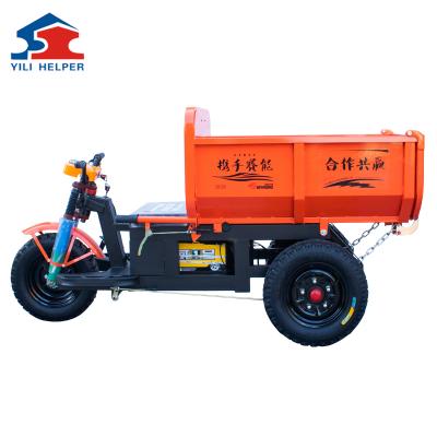 China High Power Cargo Loading Truck Electric Trike Trike Dump Truck For Construction for sale