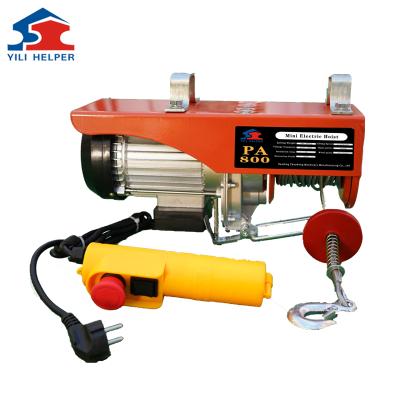 China Building Material Stores PA 800 Electric Motor Crane High Quality Model Mini Electric Hoist For Construction for sale