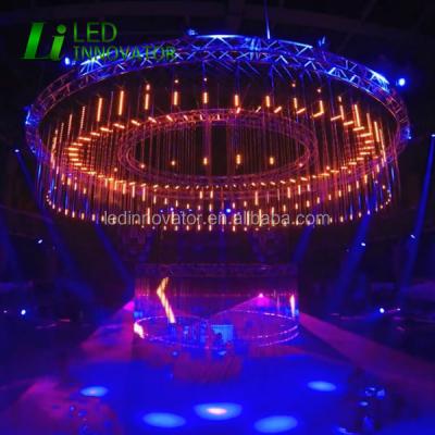 China 3D kinetic chandelier, 3d dmx vertical tube led stage light for night club LI-DMX3DT-D12832 for sale