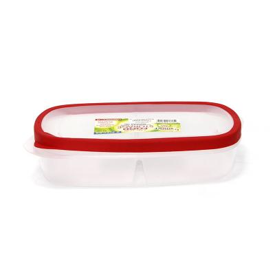 China Wholesale freshness preservation plastic container storage box with 2compartments for sale