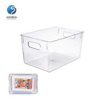 China SONDUO Multiuse Sustainable Plastic Storage Container Fridge Bin Clear Organizer For Kitchen for sale