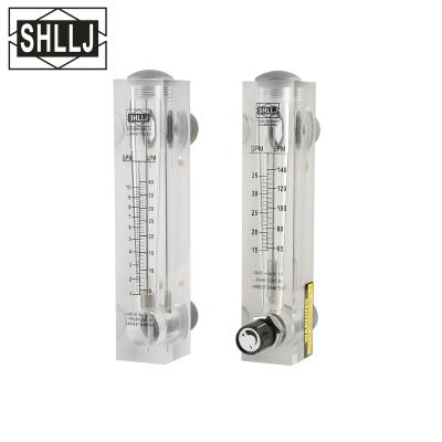 China Acrylic Panel Water Rotameter Flow Meter , Liquid Flow Controller for sale