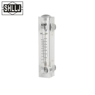 China Panel Water Flow Meter Panel Mount Acrylic Chemical Acrylic Plastic Flowmeter for sale