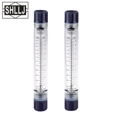 China LZM-G Series Acrylic Glass Tube Type Rotameter Air Flow Meter for sale