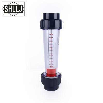 China Industrial Rotameter LZS-50D Different Sizes Direct Read Plastic Tube Application for sale