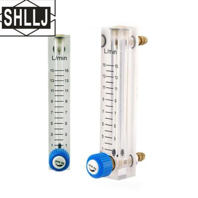 China LZQ Series Acrylic Panel Mounted Gas Flow Meter (Flowmeter) with Regulating Valve for sale