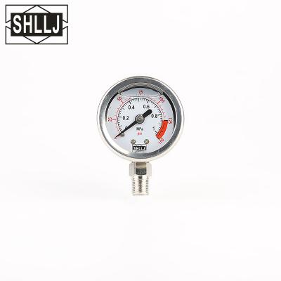 China SS304 Various Types Pressure Gauge Differential Pressure Gauge Low Water Pressure Gauge for sale