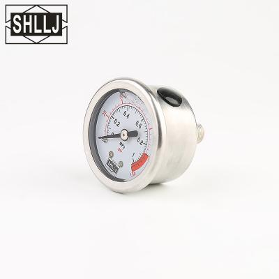 China SS304 Style Mini Pressure Gauge Low Pressure Hot Gauge for sale