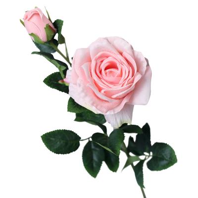 China Beautiful Artificial Material Colorful Wedding Rose Flower Wedding Flower Arrangement Background Layout Manual for sale