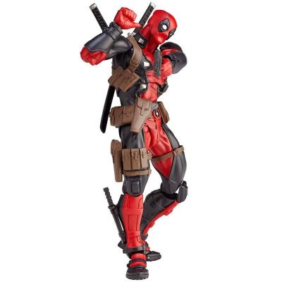 China Cartoon Toy Amazing-Yamaguchi Series No.001 Red Dead Pool Action Figure Toy Joints Movable Figure Vinyl Doll Collectible Model for sale