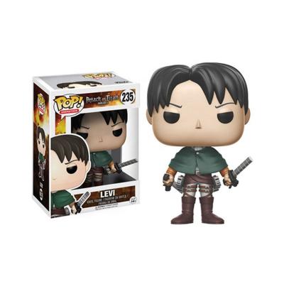 China Toy Attack On Titan Funko Cartoon Levi Ackerman Action Number 235# Noise Toys Mankind's Strongest Soldier Vinyl Doll Collection Model for sale