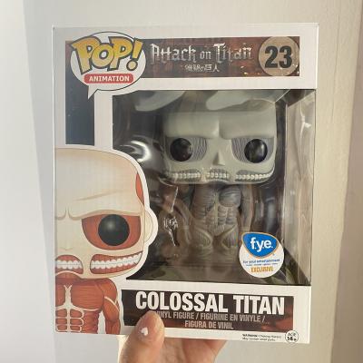 China Toy Attack On Titan Funko Cartoon Noise COLOSSAL TITAN Gray 23# Action Number Toys Vinyl Figure Collection Model Doll Gift for sale