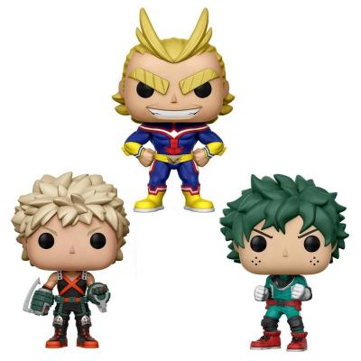 China Cartoon Toy Funk Pop Anime My Hero Academia Character Deku And Katsuki And All The Might And Cute TODOROKI Vinyl Figure Collectible Model Toys for sale