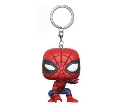 China HOT Pocket Spider-Man Kneeling Pocket Characters Justice League DC Toy Marvel Comics FUNKO POP Vinyl Action Number Model Toys Model Chain Doll Gift for sale