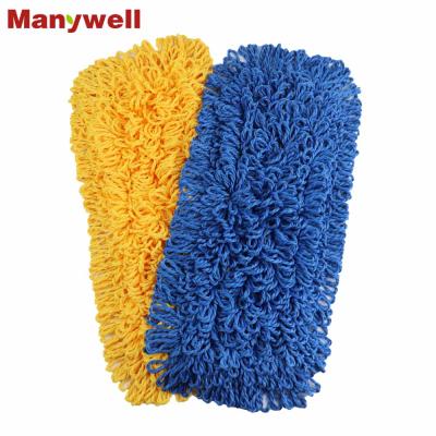 China Durable Customized Mop Microfiber Looped Durable Mop Head Pocket Holder Mop Refill for sale