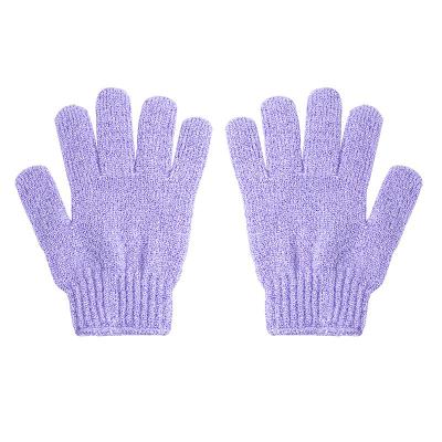 China Amazon Source Factory Supply Soft Comfortable Plant Gloves Exfoliating Nylon Bathing Gloves for sale